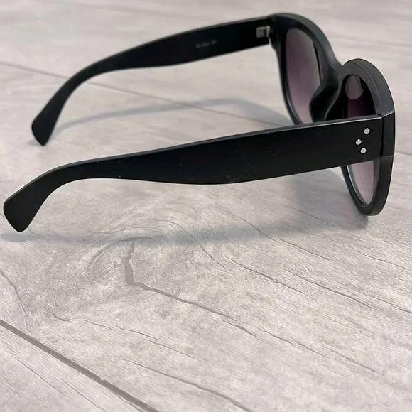 Matte Black & Silver Women’s Sunglasses - Picture 2 of 6